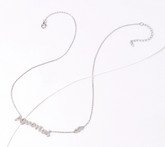 Diamonique Sterling Silver Zodiac "Aquarius" Necklace with Trinket Dish